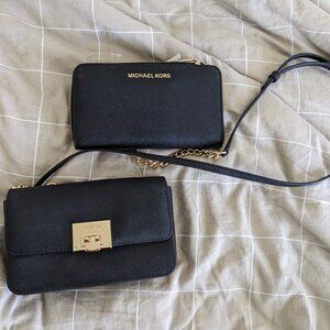 New Michael Kors Crossbody bag + Wallet black